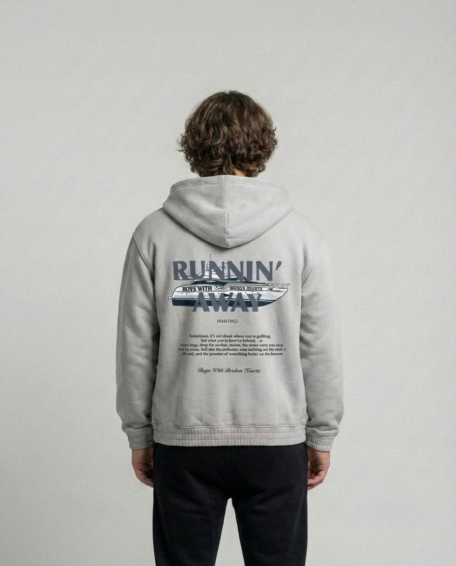 YACHT Fermuarli Hoodie
