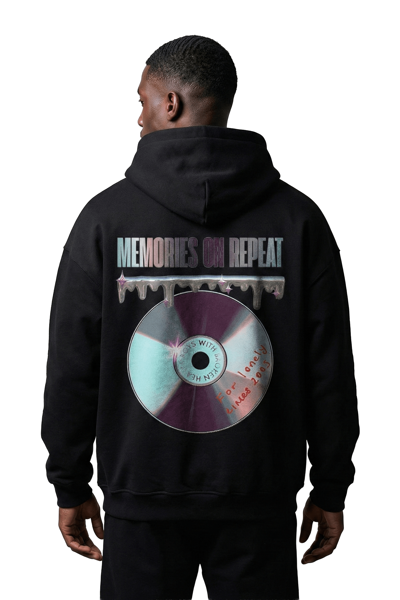 MEMORIES ON REPEAT HOODIE BLACK - Boys With Broken Hearts