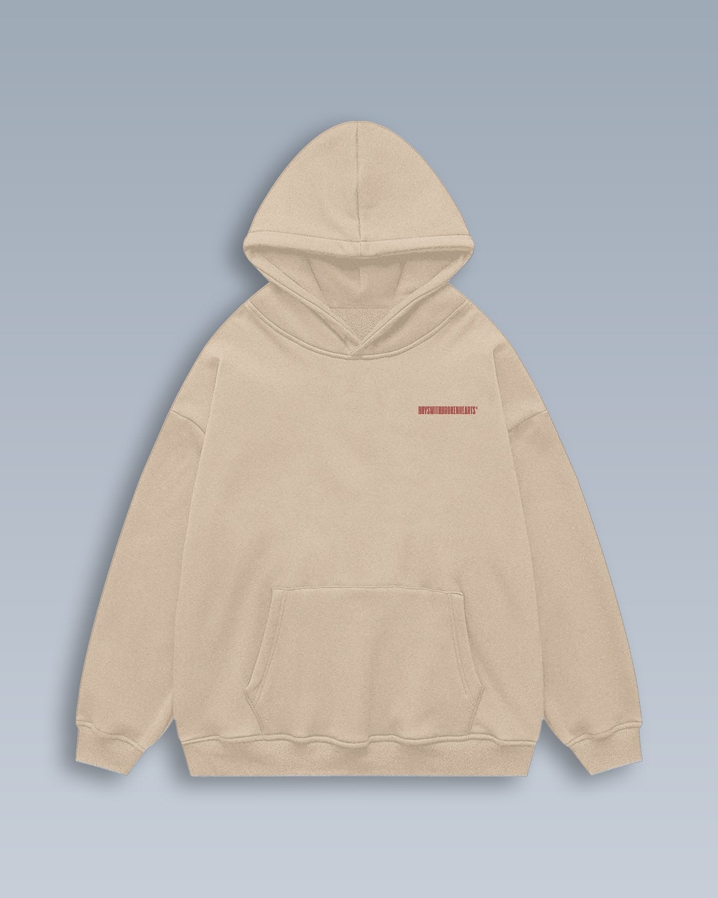 TABLE FOR ONE HOODIE BEIGE - Boys With Broken Hearts