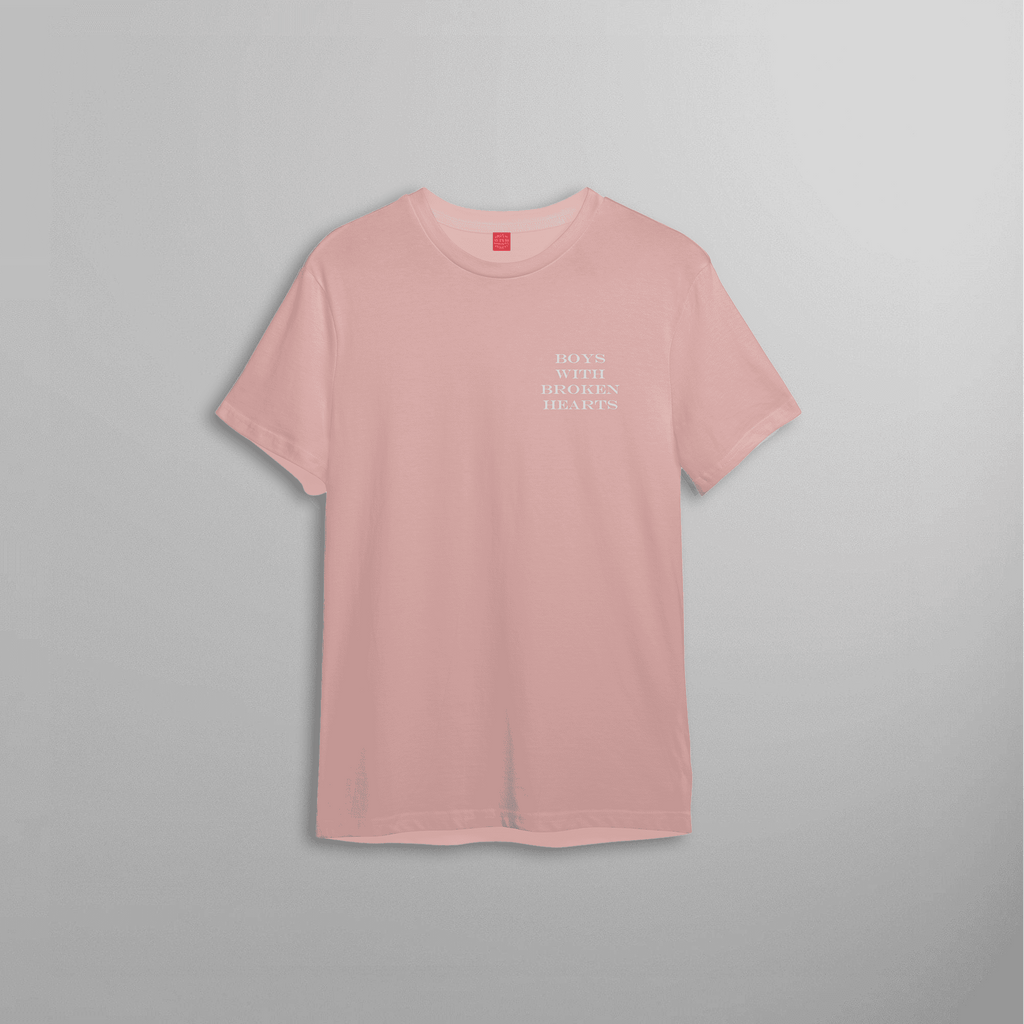 Boys With Broken Hearts Digital Printed Peach Tee - Boys With Broken Hearts