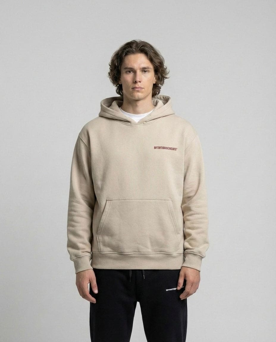 TABLE FOR ONE HOODIE BEIGE